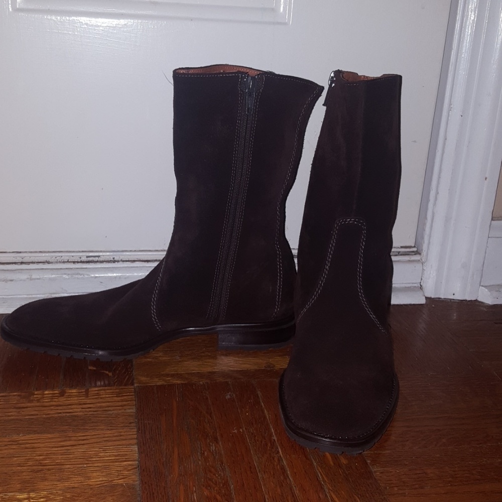 J.Crew Brown swade boots with leather interior